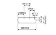 Weathershield 3 White Accessorie - Technical Drawing / Front by Heatscope Heaters