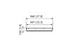 Weathershield 3 White Accessorie - Technical Drawing / Top by Heatscope Heaters