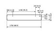 Weathershield 5 Black Accessorie - Technical Drawing / Front by Heatscope Heaters