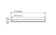 Weathershield 5 Black Accessorie - Technical Drawing / Top by Heatscope Heaters